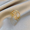 European and American ins style high-end personalized ring(RF-M001)-Hollow Out