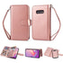 Galaxy S10e( 5.8") 2 in 1 Leather Wallet Case with 9 Credit Card Slots and Removable Back Cover