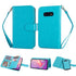 Galaxy S10e( 5.8") 2 in 1 Leather Wallet Case with 9 Credit Card Slots and Removable Back Cover