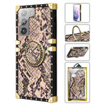 Samsung Galaxy S21 (6.2") TPU Luxury Leopard Print Fashion Case with Kickstand