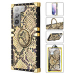 Samsung Galaxy S21 (6.2") TPU Luxury Leopard Print Fashion Case with Kickstand
