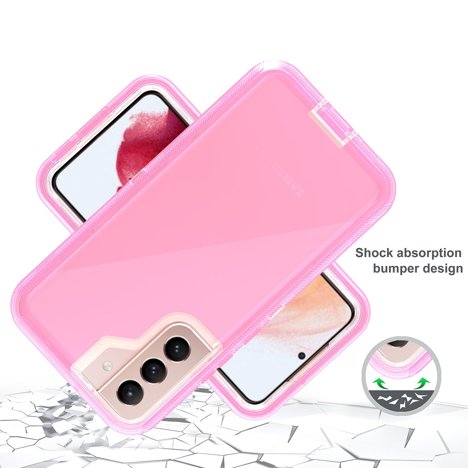 Galaxy S23 Transparent Full Protection Heavy Duty Case