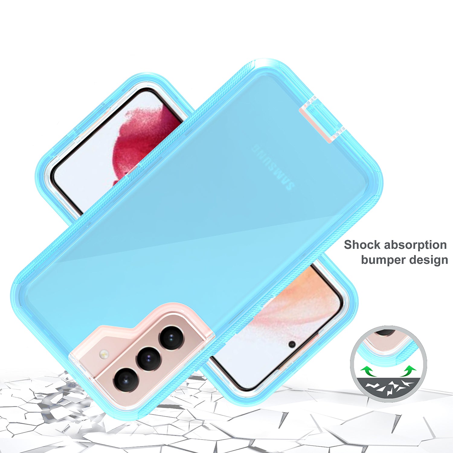 Galaxy S23 Transparent Full Protection Heavy Duty Case
