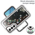 Samsung Galaxy S23 Transparent Floating Glitter Heavy Duty Case