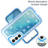 Samsung Galaxy S23 Transparent Floating Glitter Heavy Duty Case