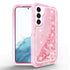 Samsung Galaxy S23 Plus Transparent Floating Glitter Heavy Duty Case