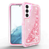 Samsung Galaxy S23 Transparent Floating Glitter Heavy Duty Case