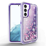 Samsung Galaxy S23 Transparent Floating Glitter Heavy Duty Case