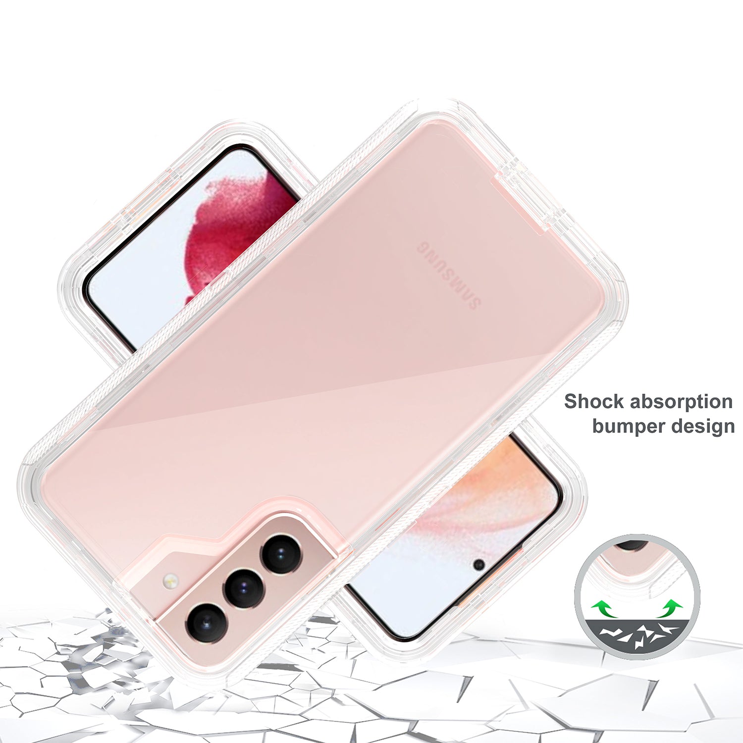 Galaxy S23 Plus Transparent Full Protection Heavy Duty Case