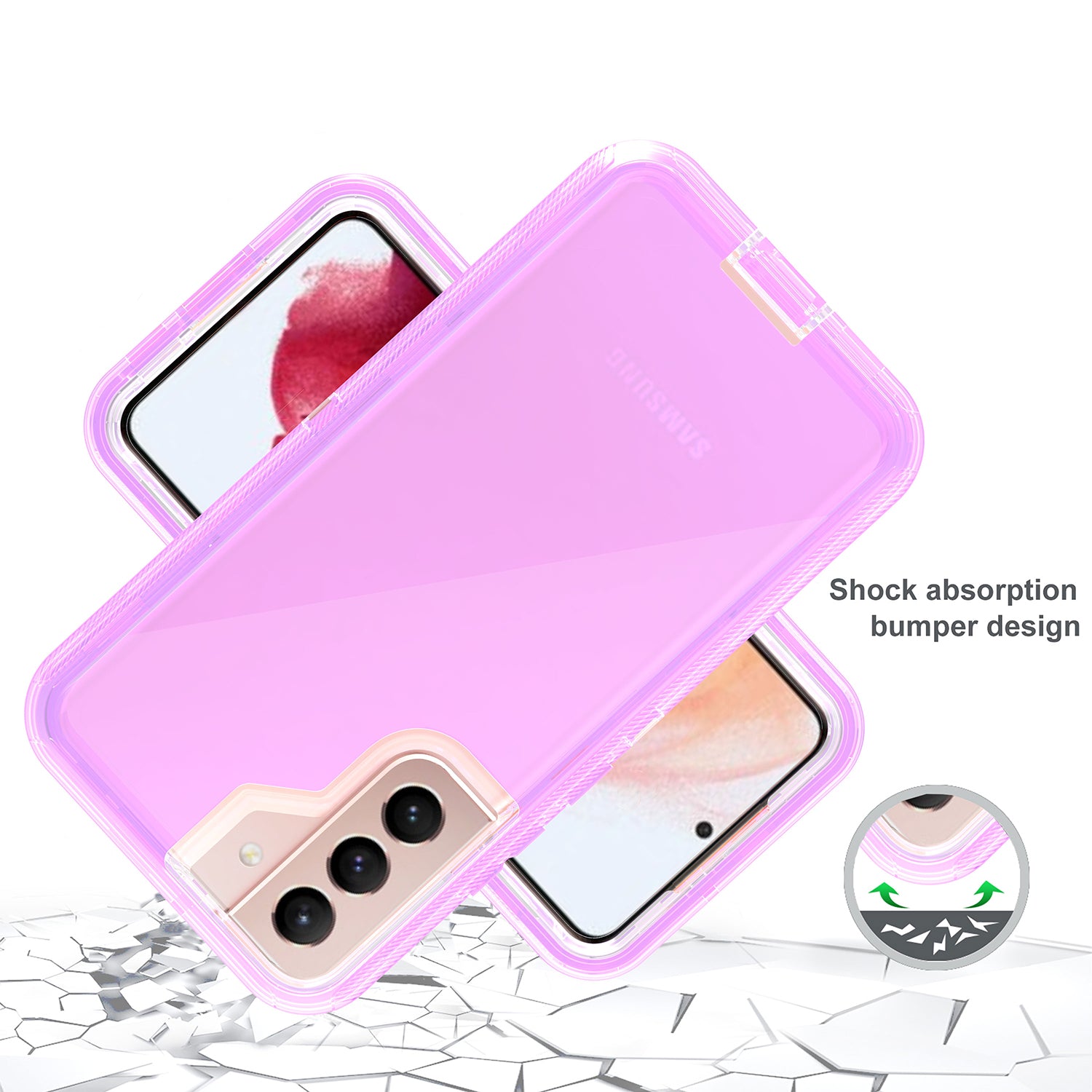 Galaxy S23 Plus Transparent Full Protection Heavy Duty Case