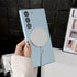 Samsung Galaxy S23 Magnetic soft silicone with lens protective film case