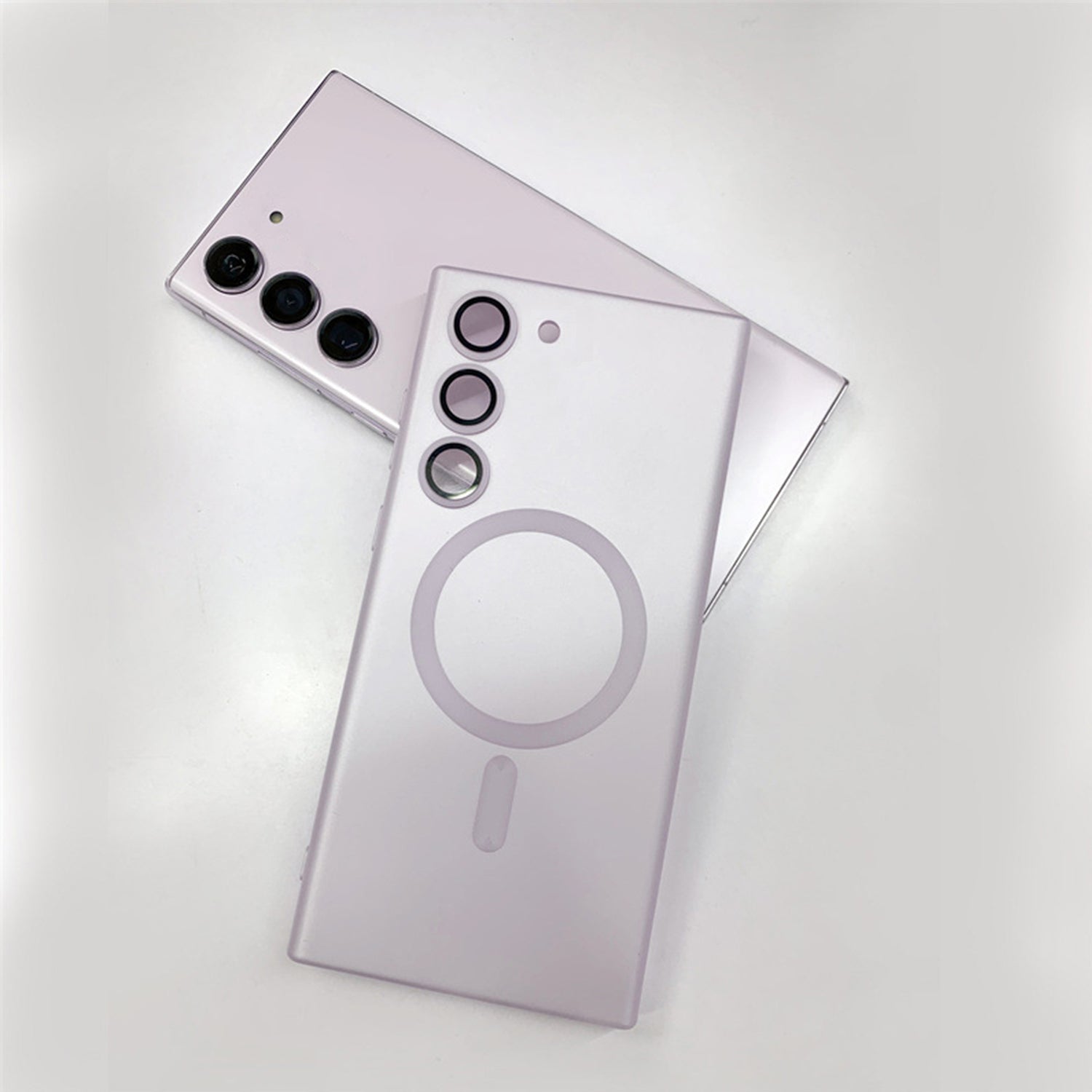 Samsung Galaxy S23 Magnetic soft silicone with lens protective film case