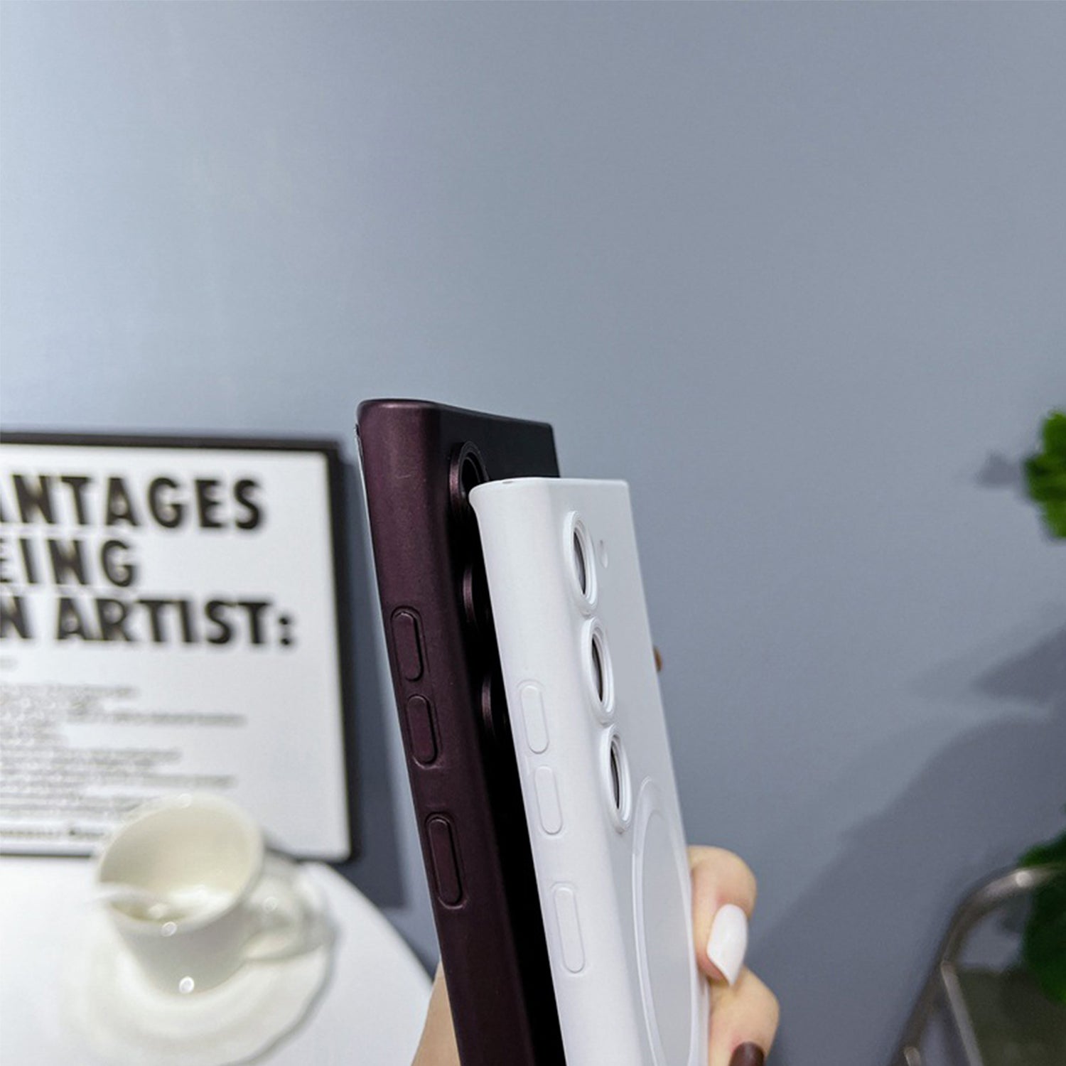 Samsung Galaxy S23 Magnetic soft silicone with lens protective film case