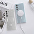 Samsung Galaxy S23 Plus Magnetic soft silicone with lens protective film case