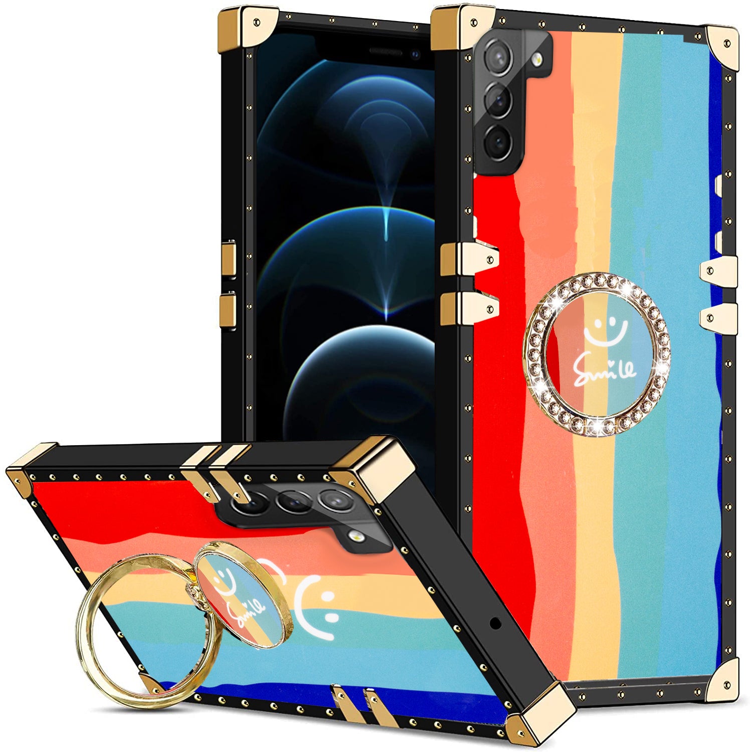 Samsung Galaxy S23 Plus TPU luxury  fashion case with kickstand