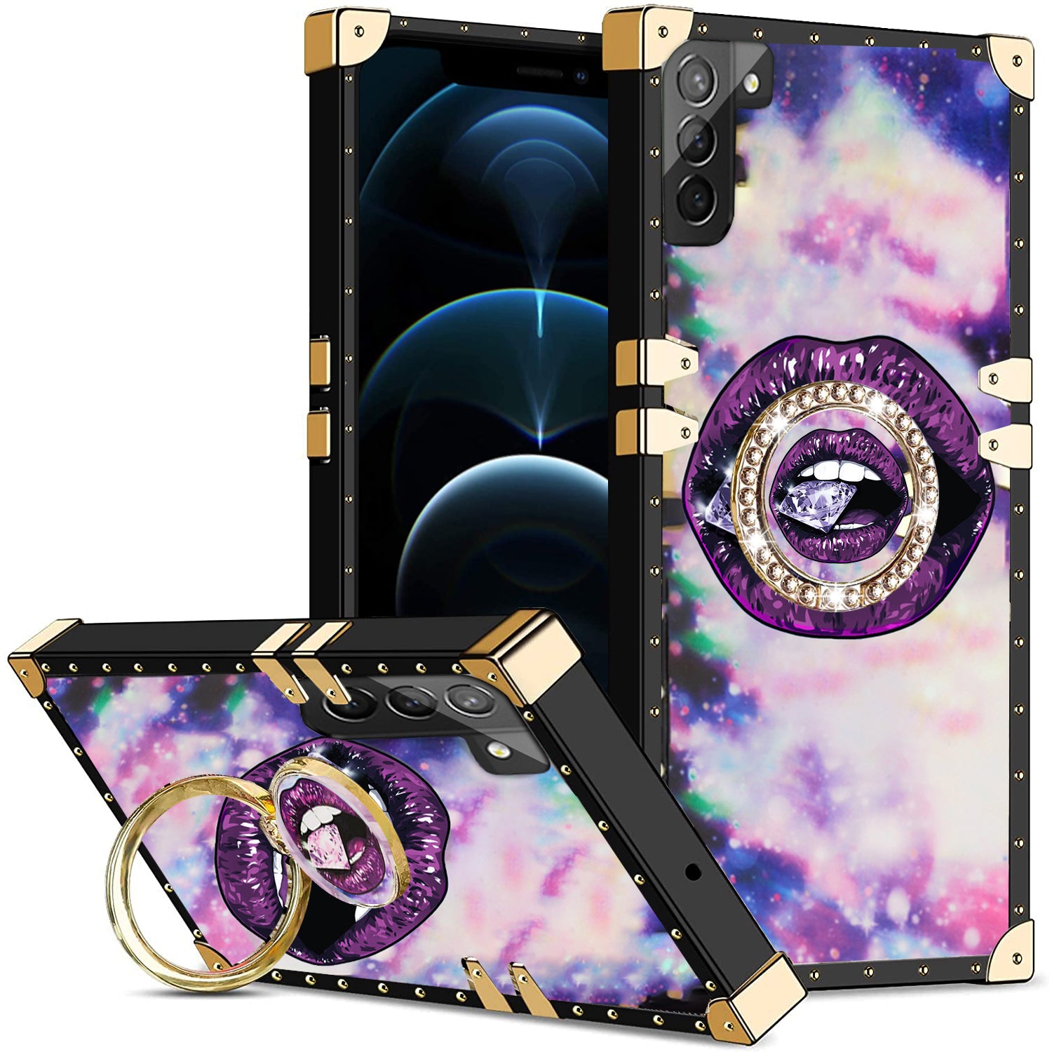 Samsung Galaxy S23 Plus TPU luxury  fashion case with kickstand