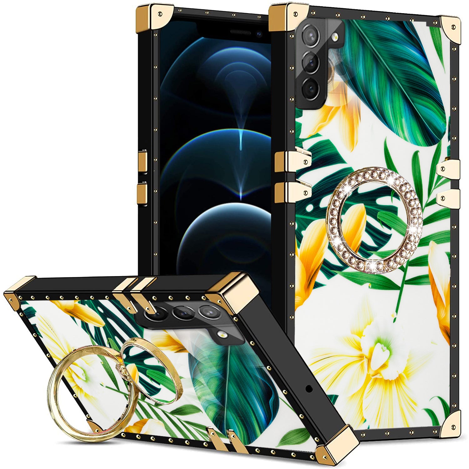 Samsung Galaxy S23 Plus TPU luxury  fashion case with kickstand