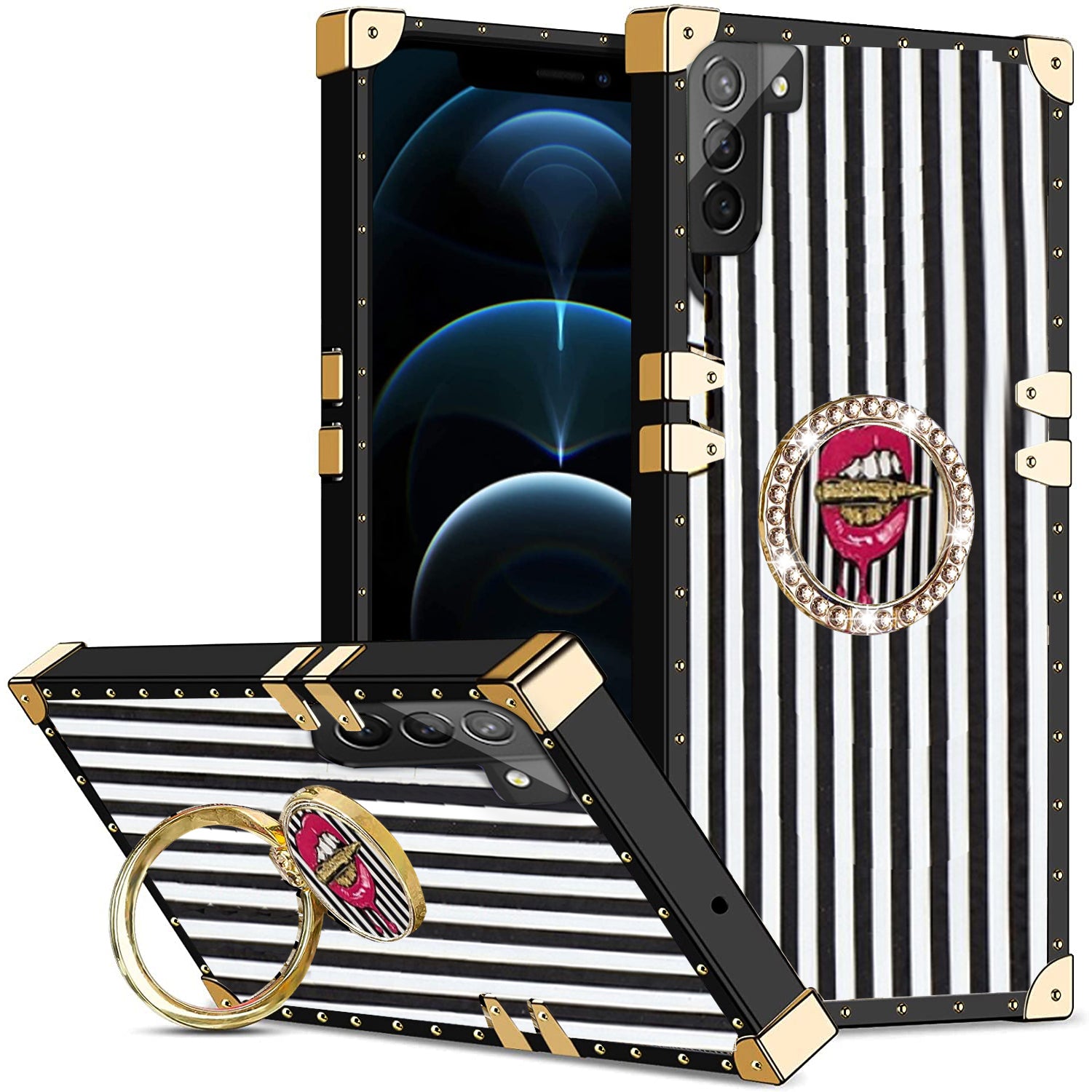 Samsung Galaxy S23 Plus TPU luxury  fashion case with kickstand