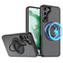 Samsung Galaxy S23 Plus Hollow Out Ring Rotating Magnetic Suction Bracket Protective Sleeve Case