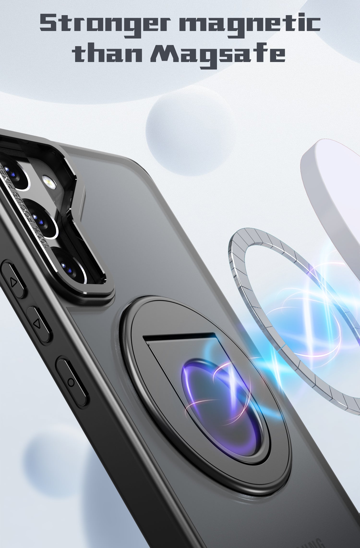 Samsung Galaxy S23 Hollow Out Ring Rotating Magnetic Suction Bracket Protective Sleeve Case