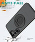 Samsung Galaxy S23 Plus Hollow Out Ring Rotating Magnetic Suction Bracket Protective Sleeve Case