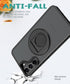 Samsung Galaxy S23 Hollow Out Ring Rotating Magnetic Suction Bracket Protective Sleeve Case