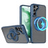 Samsung Galaxy S23 Hollow Out Ring Rotating Magnetic Suction Bracket Protective Sleeve Case