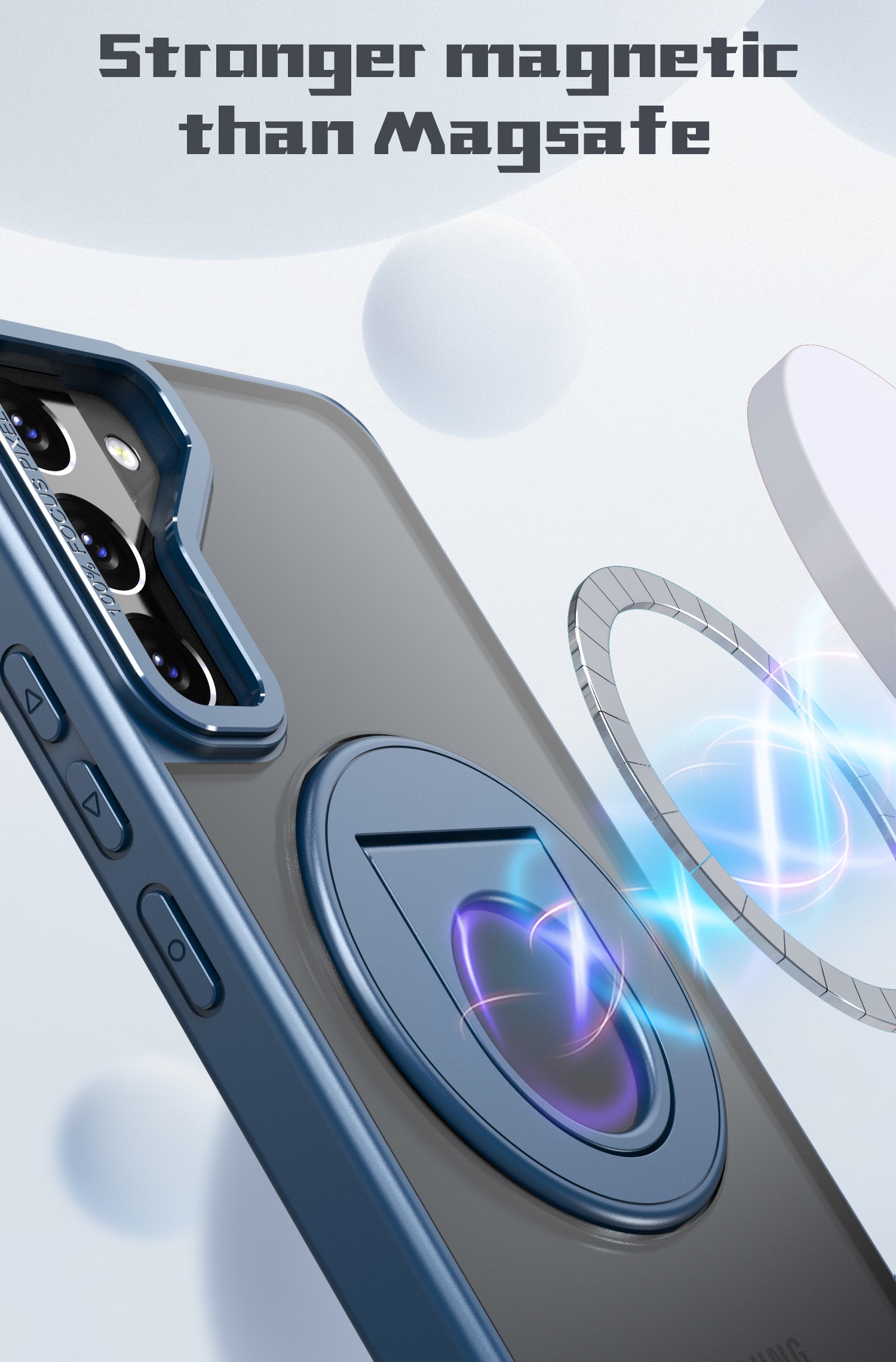Samsung Galaxy S23 Plus Hollow Out Ring Rotating Magnetic Suction Bracket Protective Sleeve Case