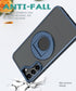 Samsung Galaxy S23 Hollow Out Ring Rotating Magnetic Suction Bracket Protective Sleeve Case