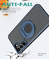 Samsung Galaxy S23 Plus Hollow Out Ring Rotating Magnetic Suction Bracket Protective Sleeve Case