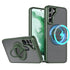 Samsung Galaxy S23 Hollow Out Ring Rotating Magnetic Suction Bracket Protective Sleeve Case