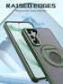 Samsung Galaxy S23 Hollow Out Ring Rotating Magnetic Suction Bracket Protective Sleeve Case