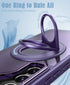 Samsung Galaxy S23 Hollow Out Ring Rotating Magnetic Suction Bracket Protective Sleeve Case