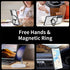 Samsung Galaxy S23 Plus Electroplated Magnetic Transparent Anti Drop Bracket Ring Phone Case