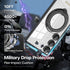 Samsung Galaxy S23 Plus Electroplated Magnetic Transparent Anti Drop Bracket Ring Phone Case