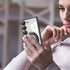 Samsung Galaxy S23 Electroplated Magnetic Transparent Anti Drop Bracket Ring Phone Case