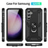 Samsung Galaxy S23 FE Case Ring Magnetic GPS Car Mount Phone Holder Case