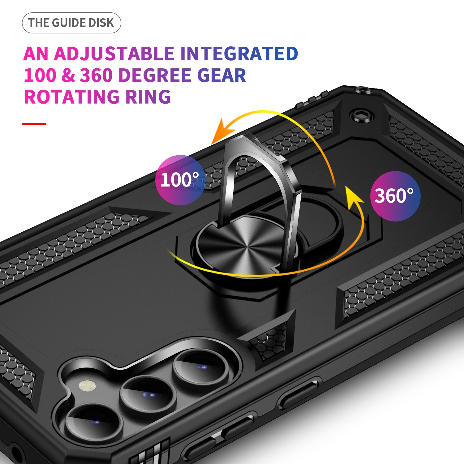 Samsung Galaxy S23 FE Case Ring Magnetic GPS Car Mount Phone Holder Case