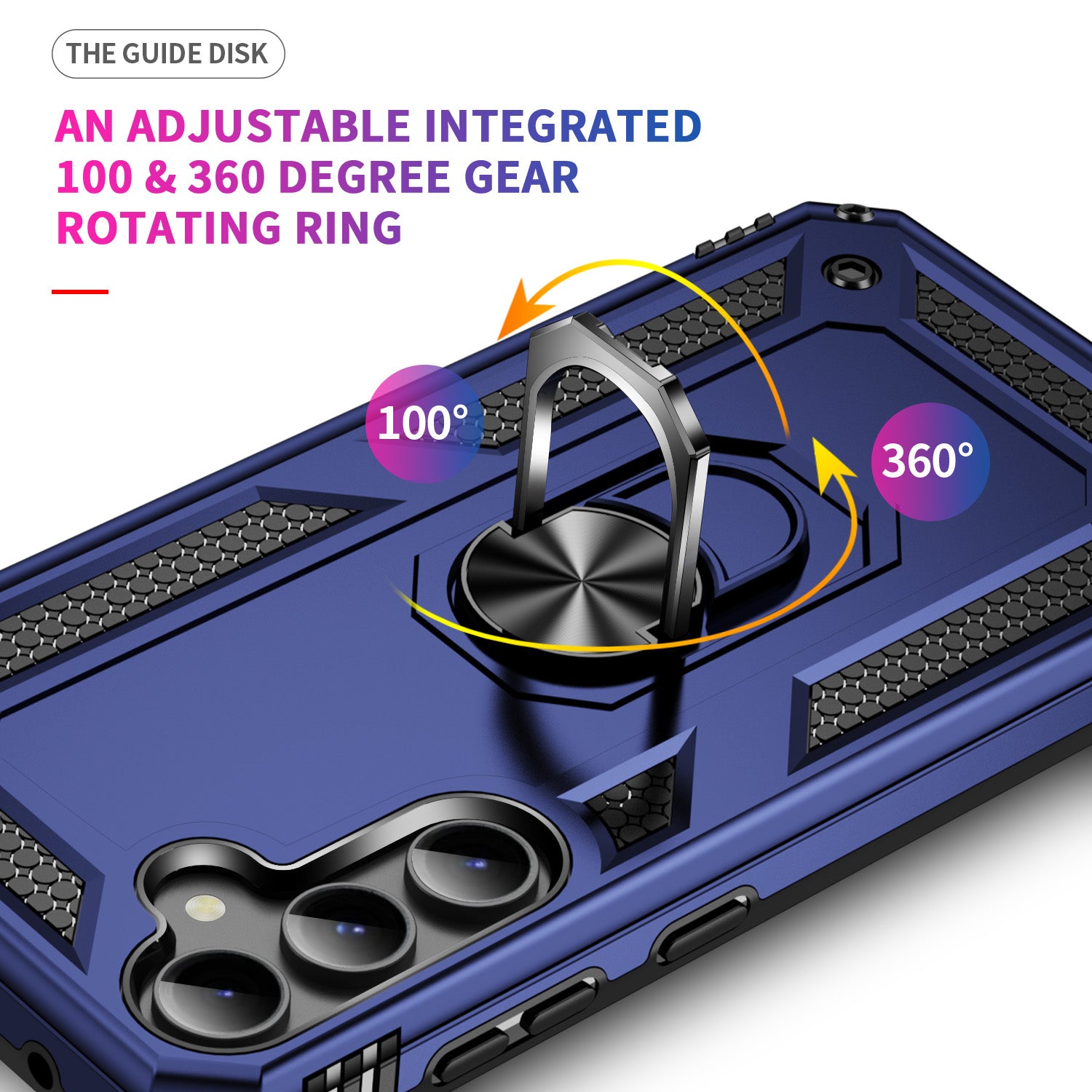 Samsung Galaxy S23 FE Case Ring Magnetic GPS Car Mount Phone Holder Case