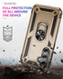 Samsung Galaxy S23 FE Case Ring Magnetic GPS Car Mount Phone Holder Case