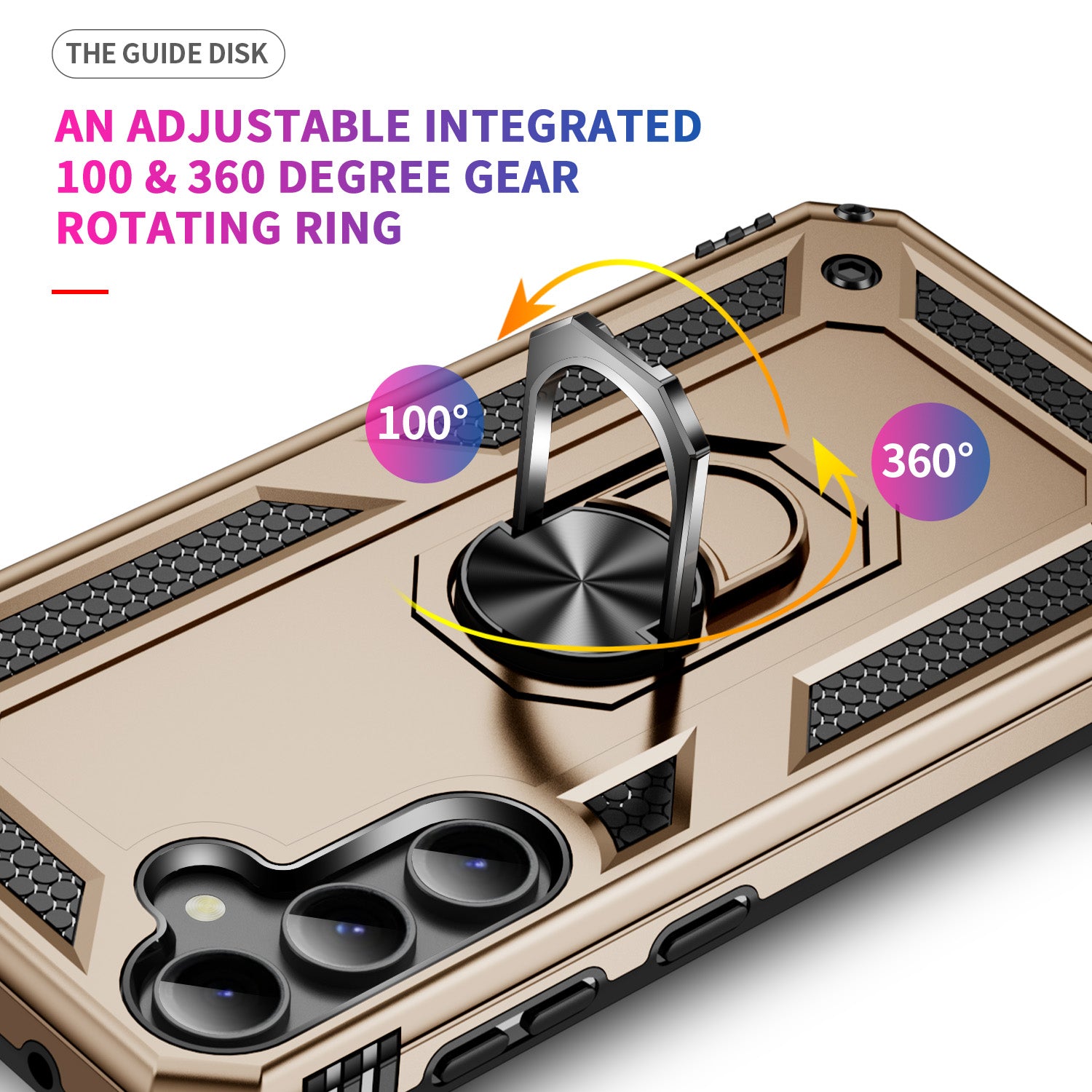 Samsung Galaxy S23 FE Case Ring Magnetic GPS Car Mount Phone Holder Case