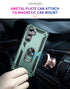 Samsung Galaxy S23 FE Case Ring Magnetic GPS Car Mount Phone Holder Case