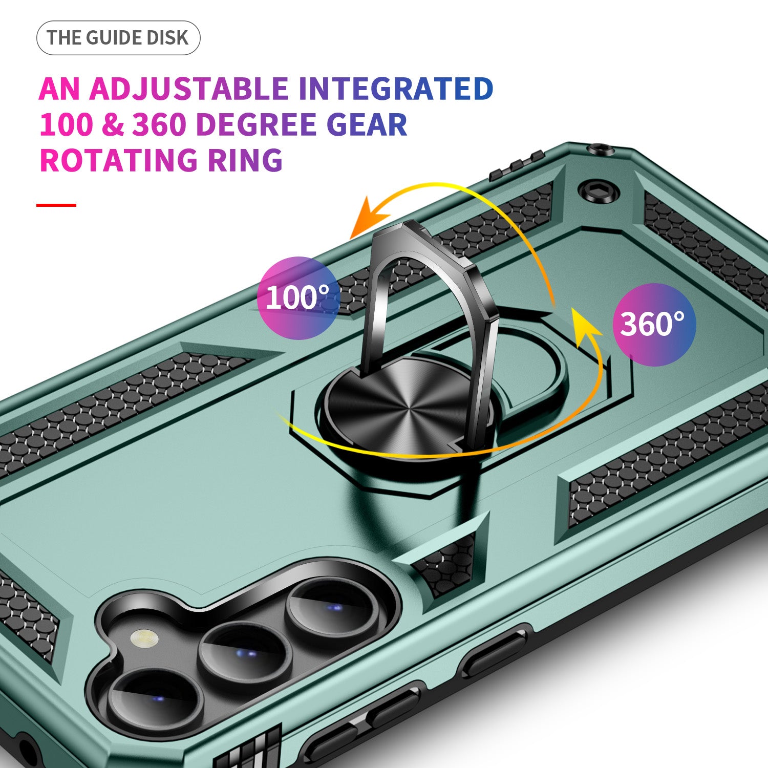 Samsung Galaxy S23 FE Case Ring Magnetic GPS Car Mount Phone Holder Case