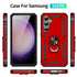 Samsung Galaxy S23 FE Case Ring Magnetic GPS Car Mount Phone Holder Case