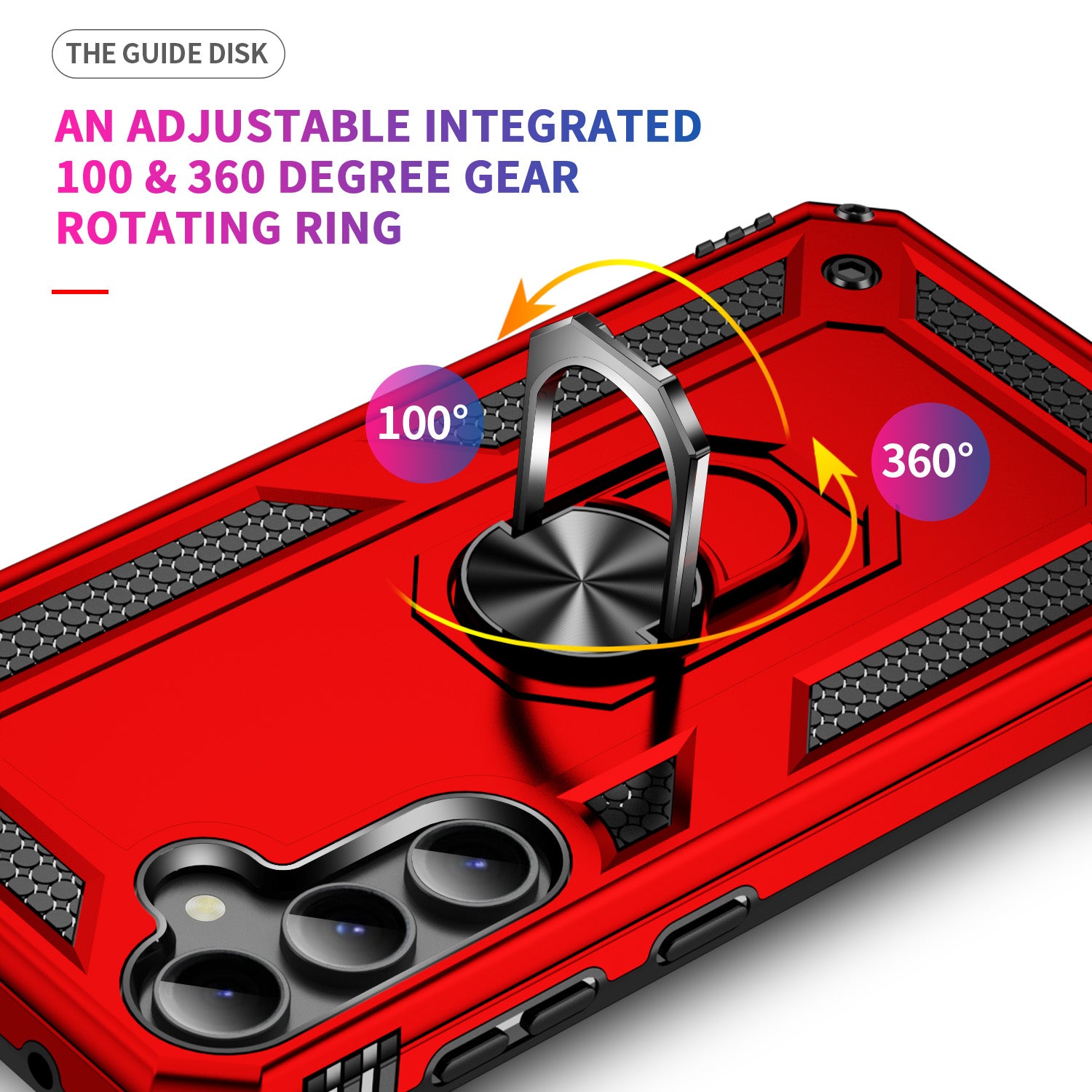 Samsung Galaxy S23 FE Case Ring Magnetic GPS Car Mount Phone Holder Case