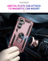 Samsung Galaxy S23 FE Case Ring Magnetic GPS Car Mount Phone Holder Case