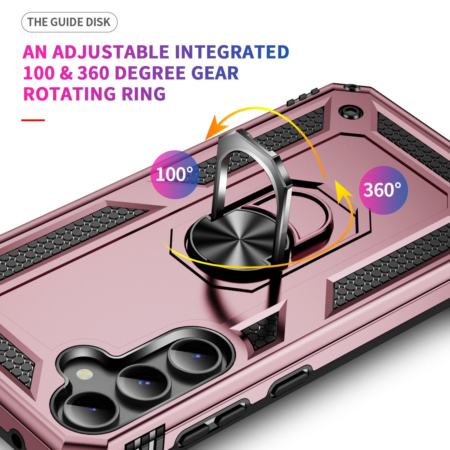 Samsung Galaxy S23 FE Case Ring Magnetic GPS Car Mount Phone Holder Case
