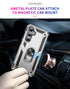 Samsung Galaxy S23 FE Case Ring Magnetic GPS Car Mount Phone Holder Case