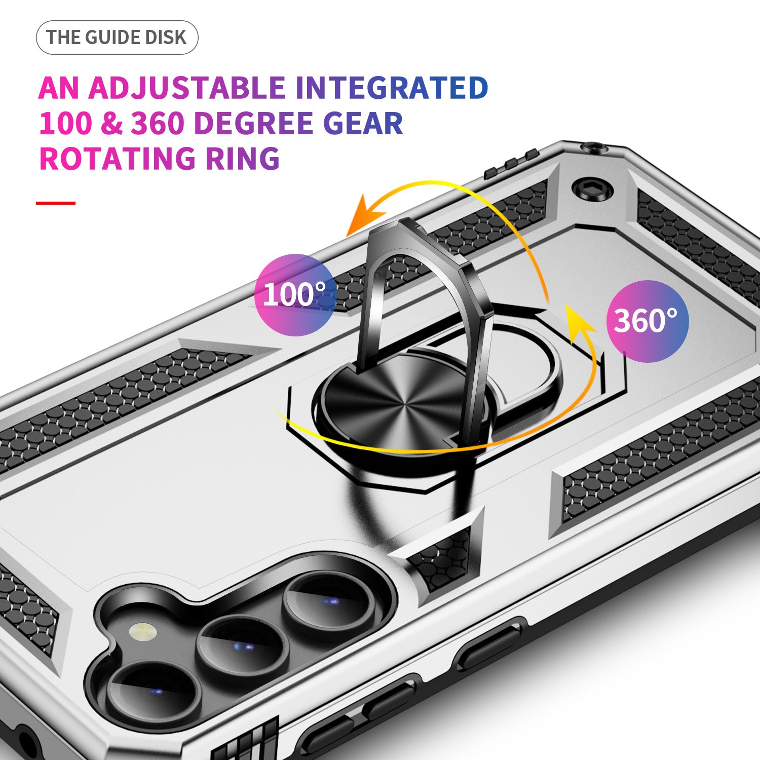 Samsung Galaxy S23 FE Case Ring Magnetic GPS Car Mount Phone Holder Case