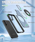 Samsung Galaxy S23 FE Hollow Out Ring Rotating Magnetic Suction Bracket Protective Sleeve Case